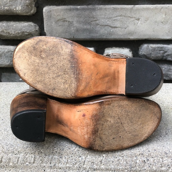 Frye Carmen Harness Boot Grey w Box sz 10 - Picture 7 of 8